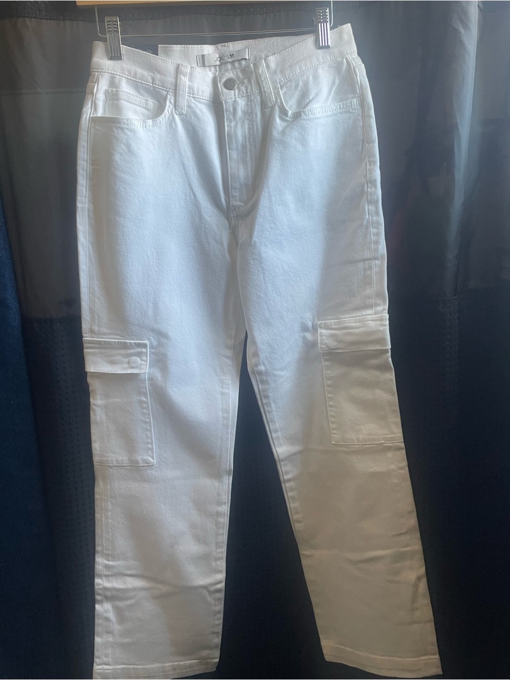 White women’s Cargo Pants -Straight Fit
